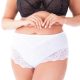  Chiloți alb din dantelă din bumbac PLUS SIZE - Potrivire perfectă! fenomen