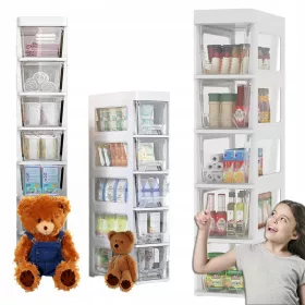    BIBLIOGRAFIE CU RAFTURI SI SERTARARE DUPĂ FANTĂ, ALB, 5 SERTARARE, COMODĂ, DUPRA