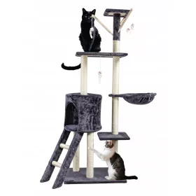    Stâlp de zgâriere înalt, pat, stâlp de zgâriere, turn Pet HOBBY 101 - 160 cm