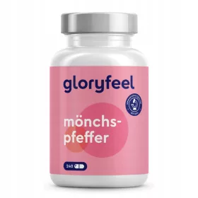   Capsule cu Vitex (Niepokalanek) de la Gloryfeel - Stoc pentru 8 Luni, 100% Vegane