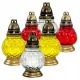 Lumânări Comemorative Tradiționale din Sticlă, Set de 6 Bucăți - Două Modele Disponibile