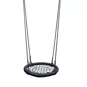   LEAGAN CUUB DE BARZA PLASA NEGRA diametru 60 cm, sezut impletit