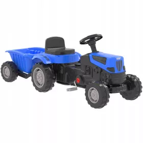    Tractor cu pedală WOOPIE Farmer GoTrac MAXI PLUS cu remorcă Albastru