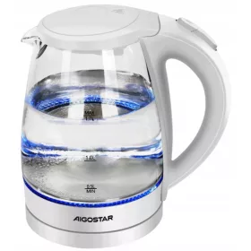    Fierbător electric Aigostar Fierbător de sticlă 1850W-2200W 1.7L Aigostar 2200 W 1700 l transparent