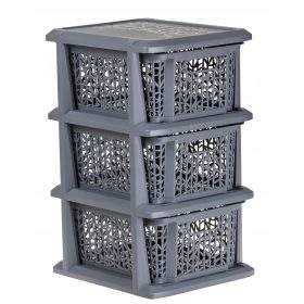  Raft de baie BranQ antracit 29,2 x 25 x 44 cm