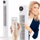  VENTILATOR COLANĂ 60W ALB 90CM + TELECOMANDA TERMOMERU OSCILAȚIE TURBO PUTERE