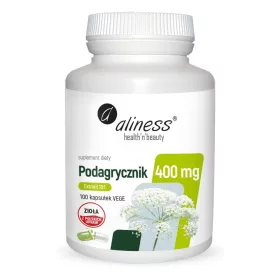   Supliment Alimentar Aliness Podagrycznik Extract 10:1, 400mg, 100 Capsule - Vegan