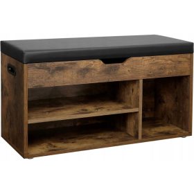  Dulap pantofi Songmics cu sezut 80 x 44 x 30 cm nuante maro