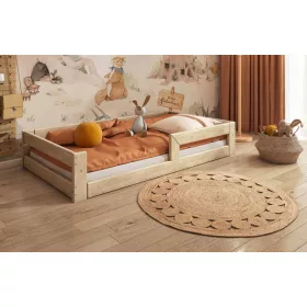    PAT COPII ETAJ JOS 180x90 PENTRU COPII COPII + CADRU, balustrada