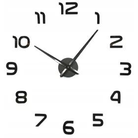  Ceas de perete Handloteka negru, argintiu, 130 cm