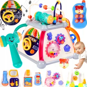    Cub educațional, multicub senzorial interactiv, sortator de sunete