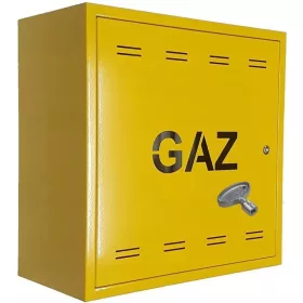   Dulap gaz Km Express 600 × 600 × 250 mm, galben RAL 1021, usa stanga