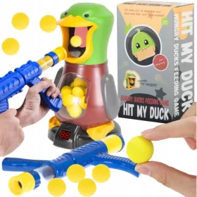  HUNGRY DUCK ȚINTĂ 2x PISTĂ 24x MINGI JOC DE ÎMBĂȘIRE