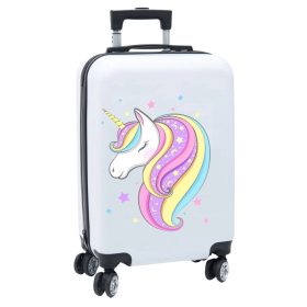    UNICORN UNICORN CAL VALISĂ ALBĂ PENTRU COPII COMBINAȚIE DE CĂLĂTORIE PENTRU COPII