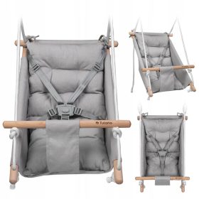    Rocker Rocker Cradle Leagăn pentru copii TULANO Hop 40 Gri-Alb