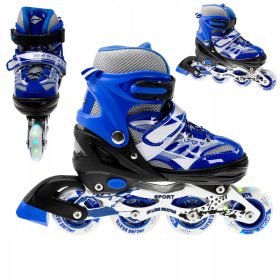  PATINE INLINE PATINE REGLABILE ROATA 34-37 LED ALBASTRU