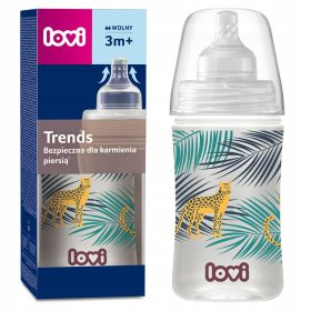  LOVI Bottle Trends 250 ml Jungle Vibes cu tetina de 3m+