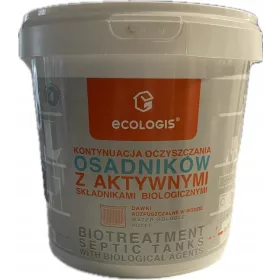    Biopreparat ECOLOGIS continuare Decantoare 1,2kg, statii de epurare