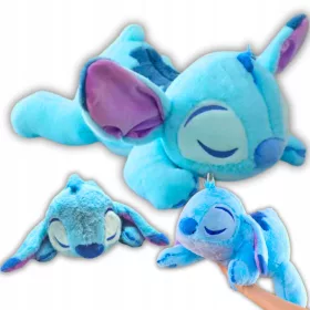    Mascot Stitch Blue 35cm Jucărie de pluș Culcat Dormit Jucărie adorabilă