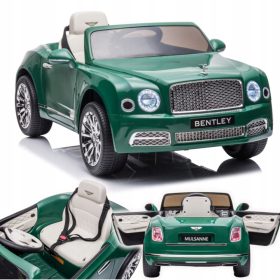   Baterie Mașină Bentley Mulsanne Vopsită în Verde Pentru Copii Pilot