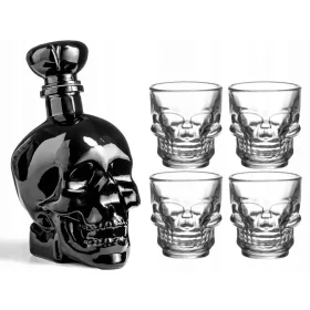    SET CARAFĂ ȘI PAHAURI PENTRU SOȚ PENTRU CADOU DE ANIVERSARE A IUDITULUI