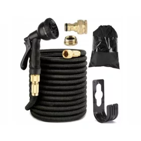    Furtun de grădină, flexibil, extensibil, pistol, conectori, cârlig, geantă, 45 m