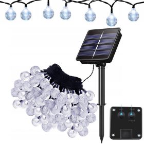    22M GIRLANDA SOLAR DE GRADINA 200LED BECURI TERESA ALB RECE BALCON