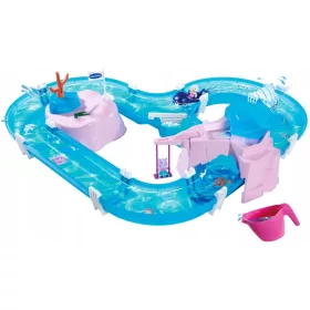    Set de piste de apă Mermaids cu cutie de nisip pentru barcă Mermaid AquaPlay