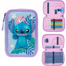    Trusa pliabilă cu un singur creioane DISNEY STITCH PINCcase PENTRU COPII