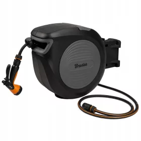    Tambur automat BLACK LINE cu furtun 1/2" - 30m si accesorii BRADAS