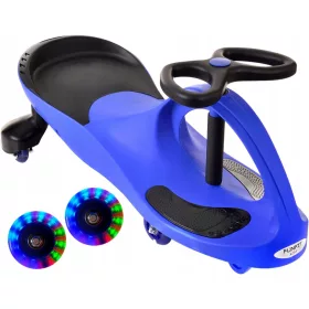    Plimbare gravitațională Funfit Kids, roz, cu roți LED strălucitoare