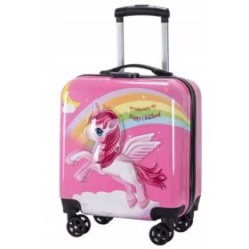    UNICORN UNICORN 3D VALIZĂ COPII COMBINAȚIE COPII 4 ROȚI CĂLĂTORIE
