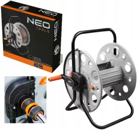    Suport metalic pentru furtun de gradina, furtun NEO 15-790 100 m