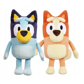    SET ALBASTRU ȘI BINGO JUCĂRIE DE PELUȘ MASCOTA CUDDLE BLUE 40 cm