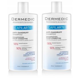 Șampon Antimătreață Dermedic Capilarte - 2 x 300 ml
