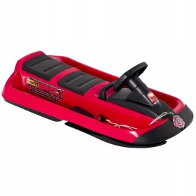    Hamax 505525 sanie de schi din plastic roșu Slide Slides cu volan