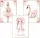  Set 3 postere A3 Balerina Ballet Initials Numele bebelusului