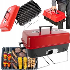    GRĂTAR CU CAPAC GRĂTAR TURISTICO CAMPING PORTAT DE CARBUNE