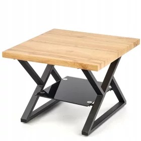  Bancă pătrată Halmar XENA 60 x 60 x 45cm stejar natural
