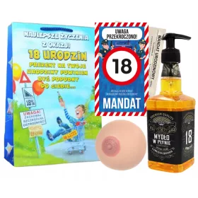    Săpun lichid de mâini parfumat + Urări, Cadou pentru împlinirea a 18 ani a fiului meu