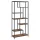 Regal Loft cu 6 Etajere, Stil Rustic Maro, Ideal pentru Multiple Decoruri