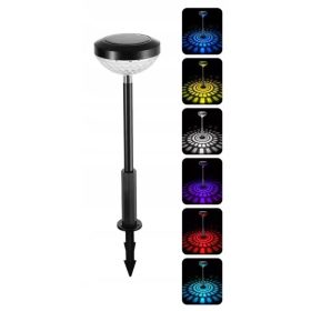    Lampă solară încorporată StealHome, neagră, 55 cm, 1 buc.