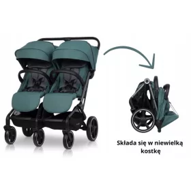  Cărucior dublu Easy Go Echo Sage Green