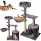  Stâlp de zgâriat joasă, stâlp de zgâriere înalt, stâlp de zgâriere Memphis 61 - 100 cm