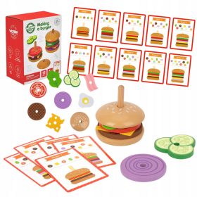  Restaurant mare Burger din lemn FSC WOOPIE VERDE