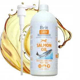  BRIT CARE ULEI de somon pentru CAINI 1000ml cu pompa
