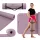  Covoraș de exerciții Hop-Sport 190 cm x 60 cm roz