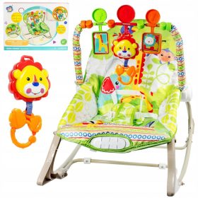    GALEȚĂ LEGĂNĂTOR PENTRU BEBELIȚI MUZICA ANIMALE + VIBRAȚII JUCĂRII 3 ÎN 1