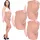  Colanti lycra 3 piese 20 den MATERNITATE CU PANOU transparent bej nud
