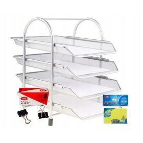    Net W4701 raft dosar argintiu + agrafe office 19mm, agrafe 12 bucati